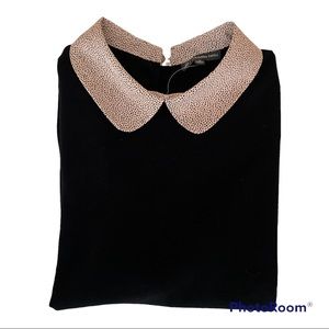 Adrianna Papell Peter Pan Collared Shirt